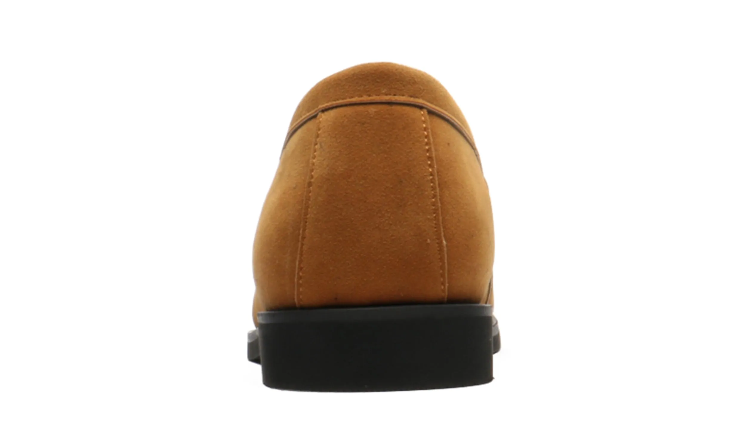 Men's Horsebit Suede Embellished Leather Loafers