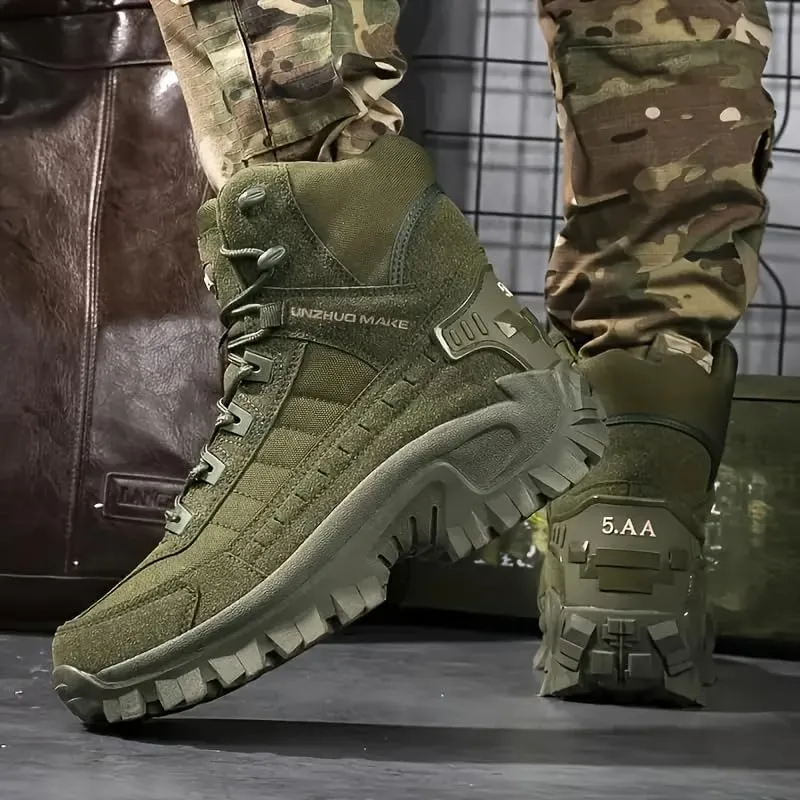 Men's Large Size Outdoor Jungle Hiking Boots, Desert Waterproof Tactical Hiking Shoes