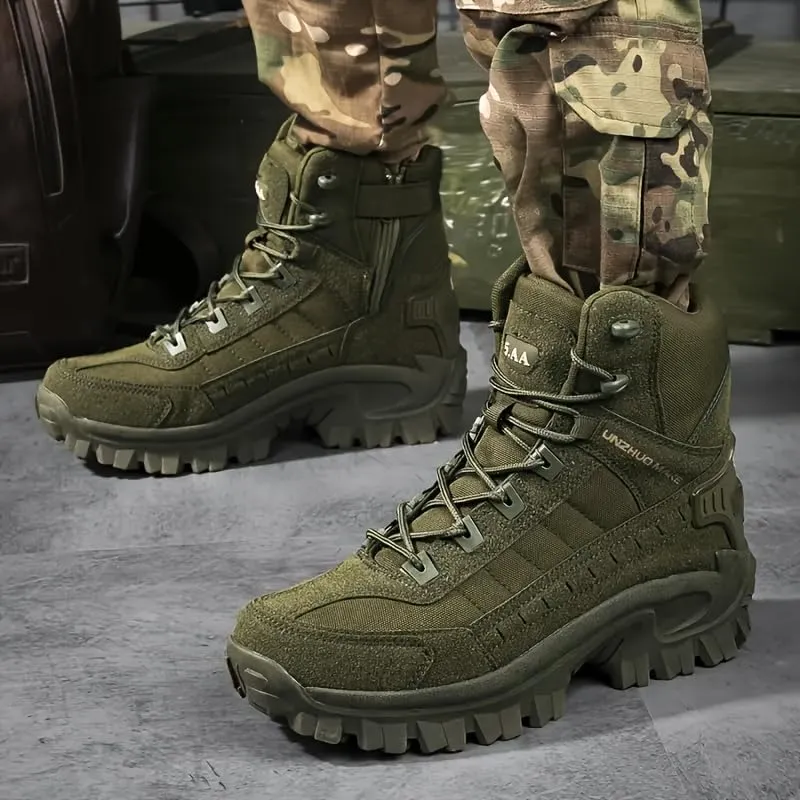 Men's Large Size Outdoor Jungle Hiking Boots, Desert Waterproof Tactical Hiking Shoes
