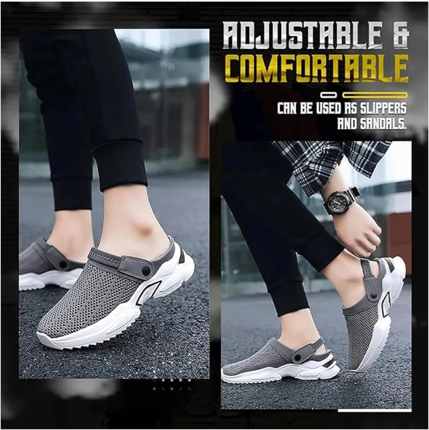 Men's Orthopedic Hollow-Out Summer Sandals,Mesh Shoes Sandals Mens,Orthopedic Diabetic Walking Boat Shoes Breathable Knit Mesh Walking Shoes Beach Sandals with Arch Support