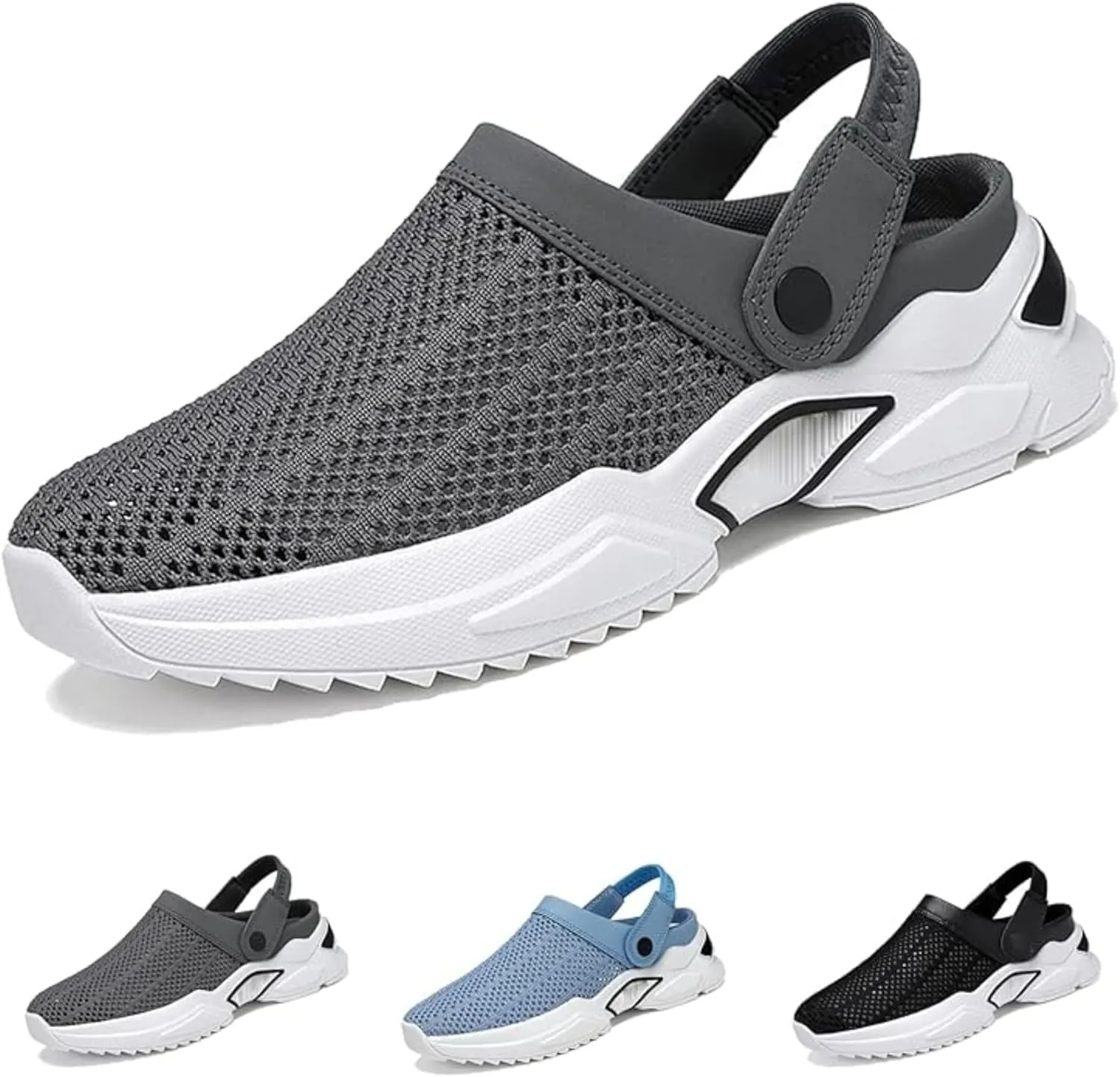 Men's Orthopedic Hollow-Out Summer Sandals,Mesh Shoes Sandals Mens,Orthopedic Diabetic Walking Boat Shoes Breathable Knit Mesh Walking Shoes Beach Sandals with Arch Support