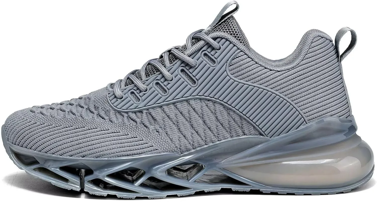 Men's Running Shoes Blade Tennis Walking Fashion Sneakers Breathable Non Slip Gym Sports Work Trainers