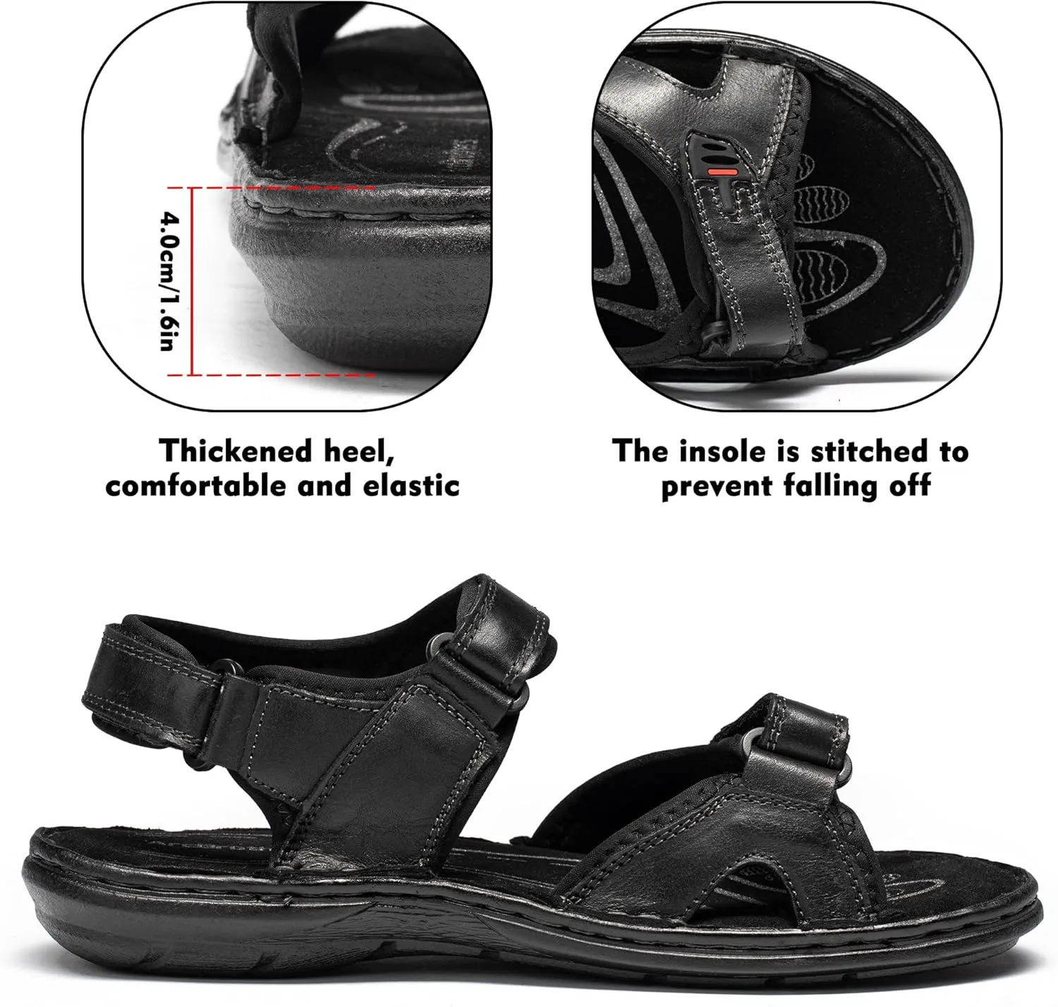 Men's Sandals Non-slip Water Sandals Comfortable Sport Sandals Open Toe Casual Beach Sandals