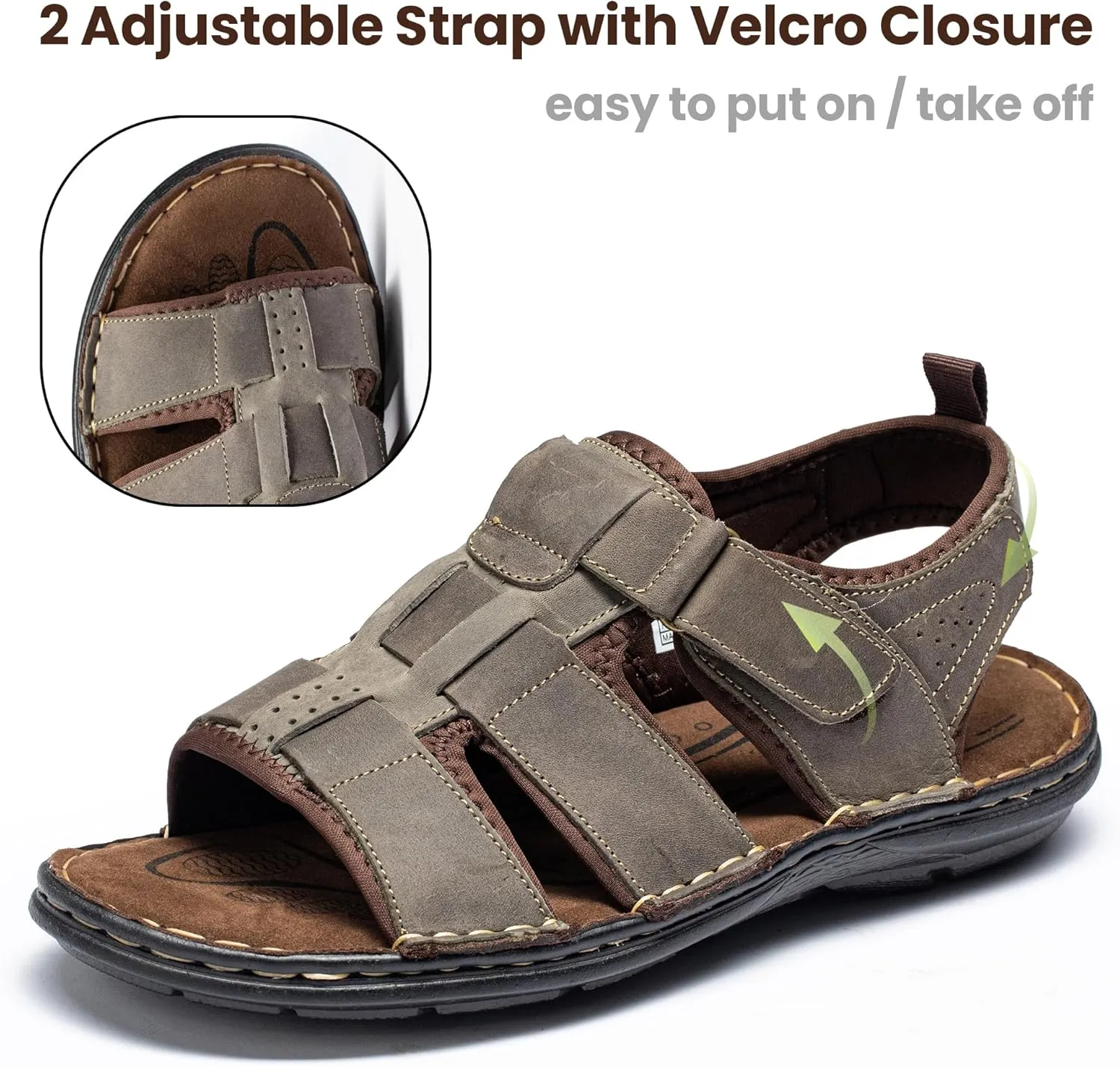 Men's Sandals Non-slip Water Sandals Comfortable Sport Sandals Open Toe Casual Beach Sandals