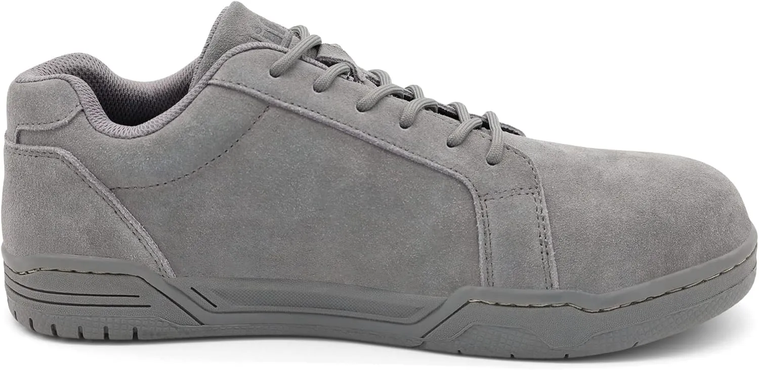 Men’s Skate Casual Soft Toe Industrial Safety Shoes for Men Work Sneakers Comfortable Slip Resistant Metal Free