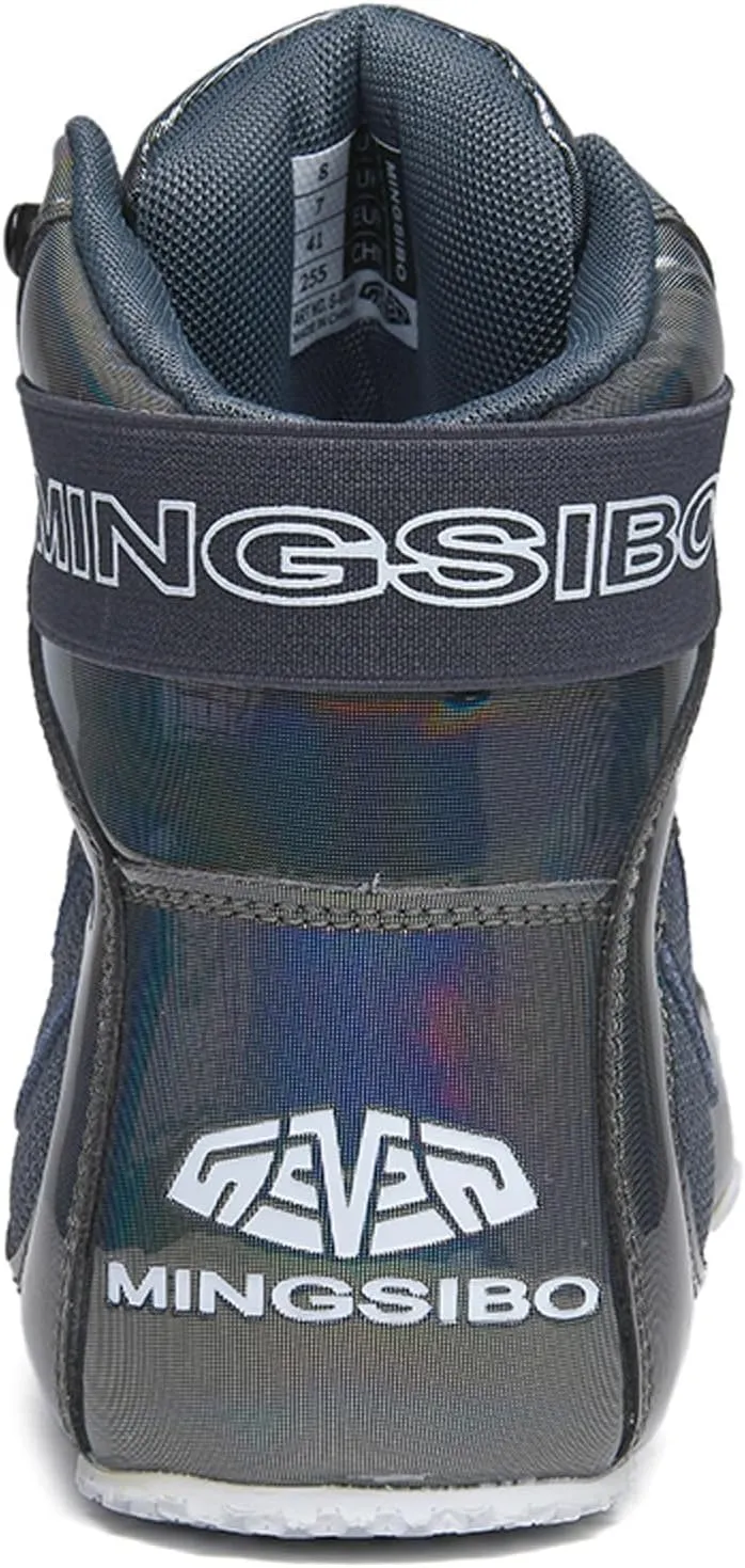 Men's Wrestling Shoes Breathable Non Slip Fashion Boxing Boots Comfortable Weightlifting Gym Sports Trainers