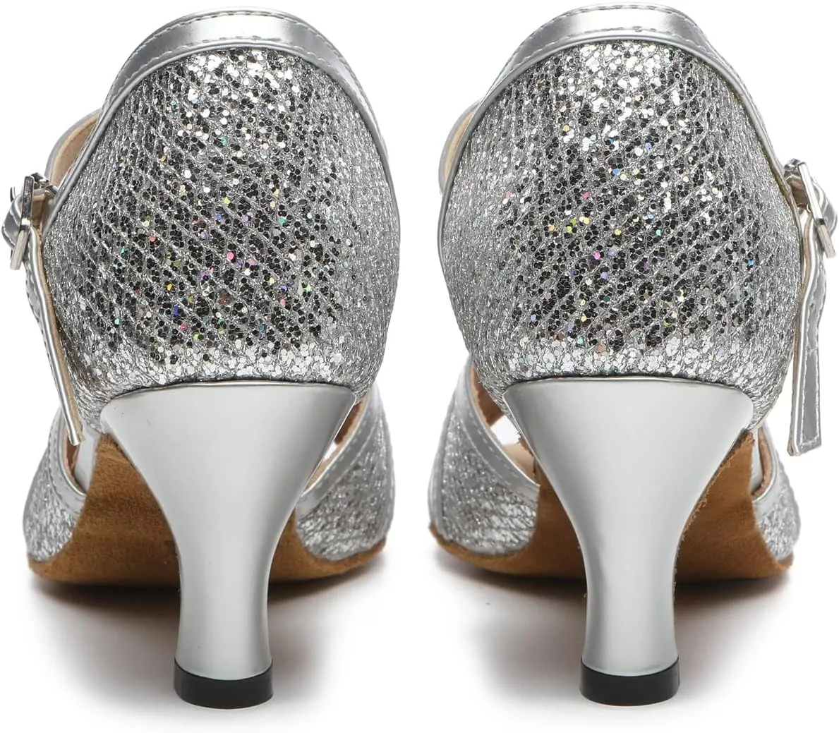 Minishion T-Strap Dance Shoes for Women Comfortable Party Sandals