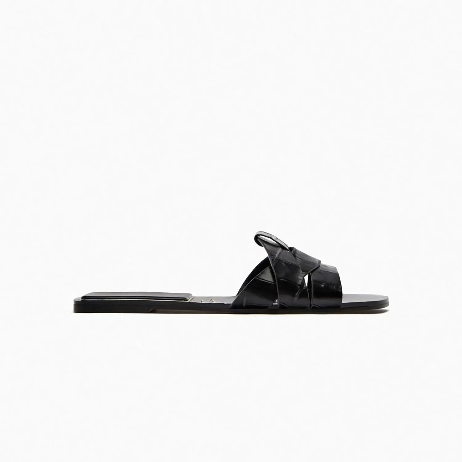 MissHeel Braided Soft Padded Sandals Single Band Flats