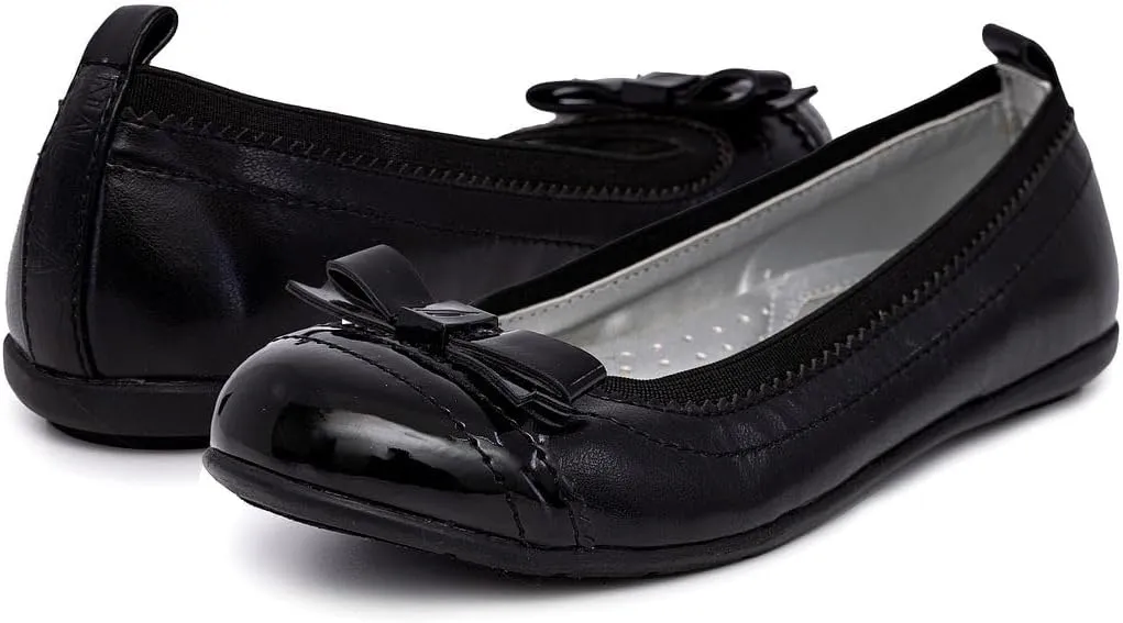 Nautica Girls' Dress Slip On Ballerina Flats – Mary Jane Ballet Fashion Shoes for Toddlers, Little Kids, and Big Kids – Lightweight & Comfortable