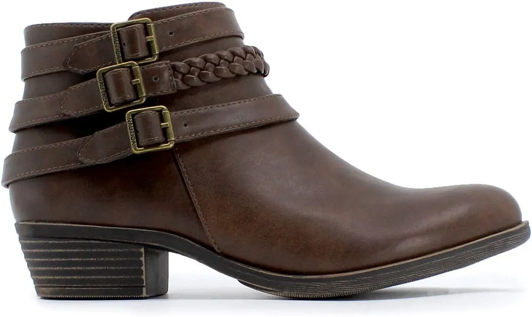 Nautica Women's Ankle Boot with Side Zipper - Stylish Dress Boot for Women | Featuring a Low Heel, Chic Design, and Versatile Sizing | The Perfect Ankle Bootie for Dressy and Casual Occasions - Alara