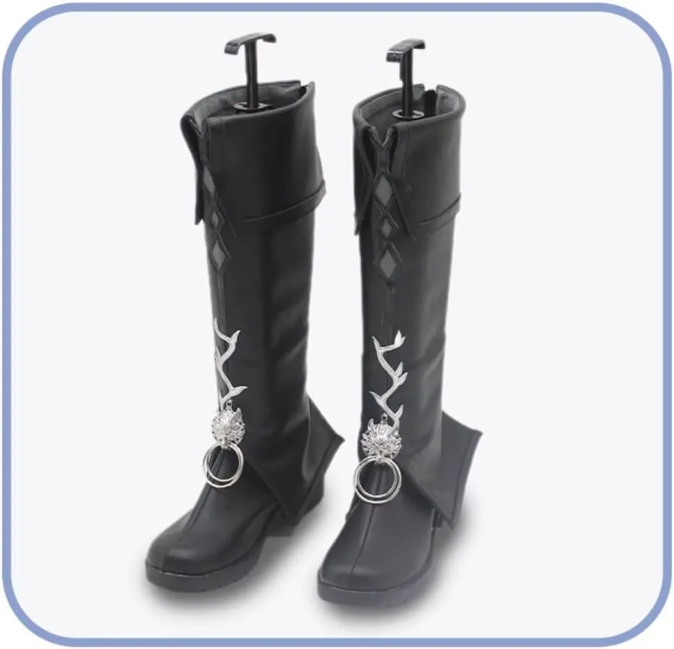 New Lappland The Decadenza Cosplay Shoes for Game Arknights Black Boots Cos Halloween Women Men Custom Made Anime High Heel
