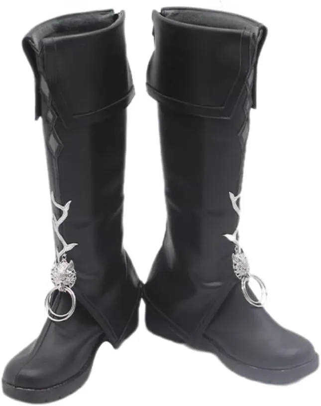 New Lappland The Decadenza Cosplay Shoes for Game Arknights Black Boots Cos Halloween Women Men Custom Made Anime High Heel