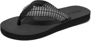NewDenBer Women's Comfortable Flip Flops Lightweight Arch Support Summer Thong Sandals
