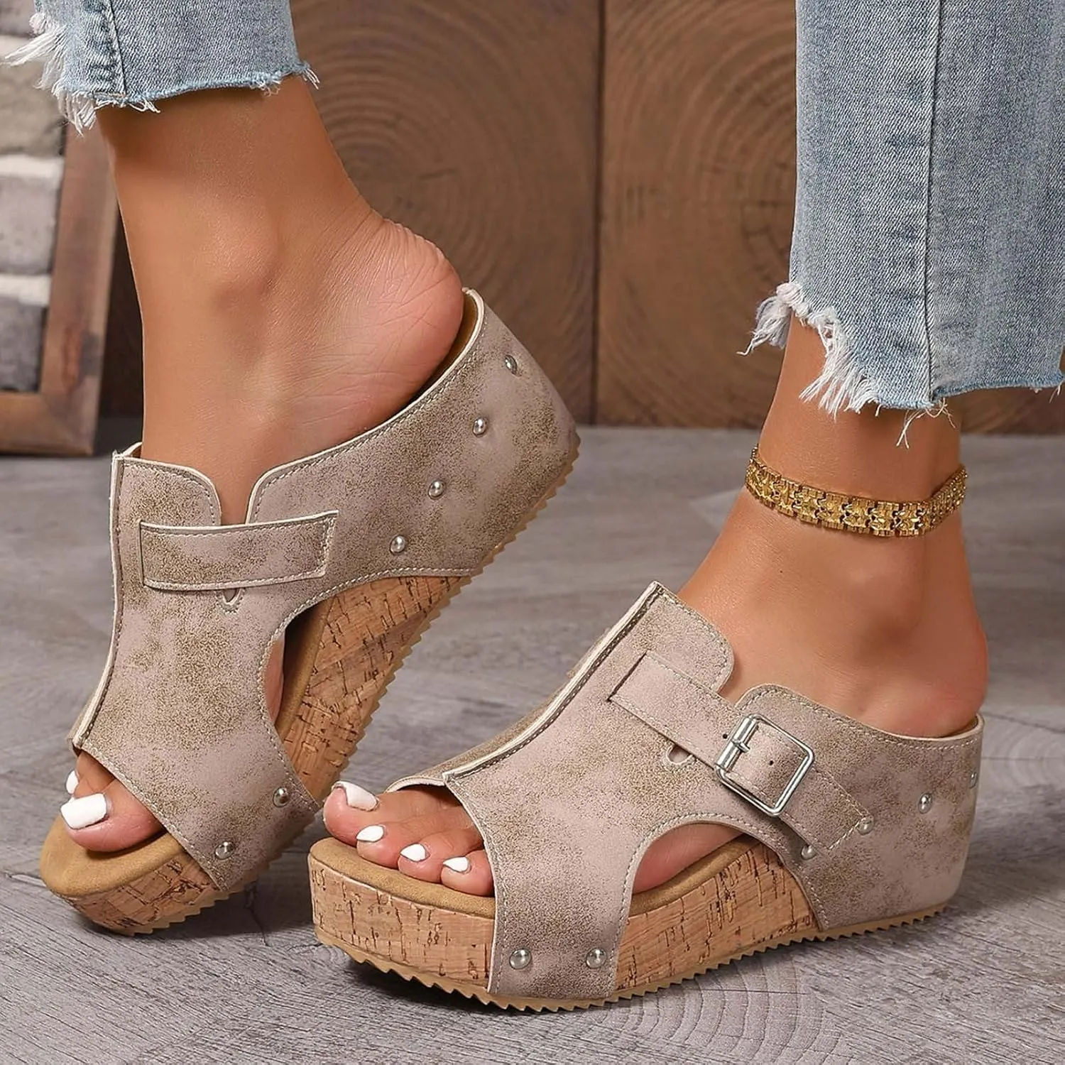 Orthopedic Wedge Sandals for Women 2025 New Platform Sandal Ankle Strap Open Toe Espadrilles Dressy Casual Boho Summer Beach Ladies Wedges
