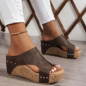 Orthopedic Wedge Sandals for Women 2025 New Platform Sandal Ankle Strap Open Toe Espadrilles Dressy Casual Boho Summer Beach Sandal Ladies Wedges