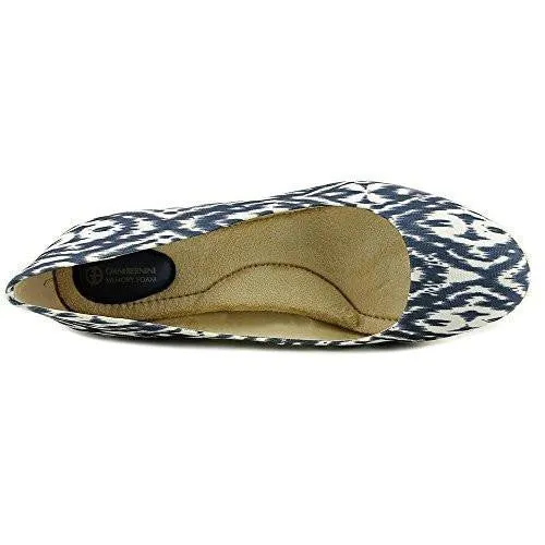 Ozara Closed Toe Wedge Pumps Washed Indigo Size 8