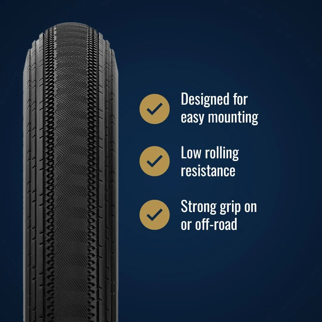 Panaracer Gravelking SS TLR Tubeless Ready Folding Tyre - ZSG Gravel Compound -Puncture Resistant - Beadlock Technology - 120Tpi TuffTex Casing - Gravel Cycling Tyre