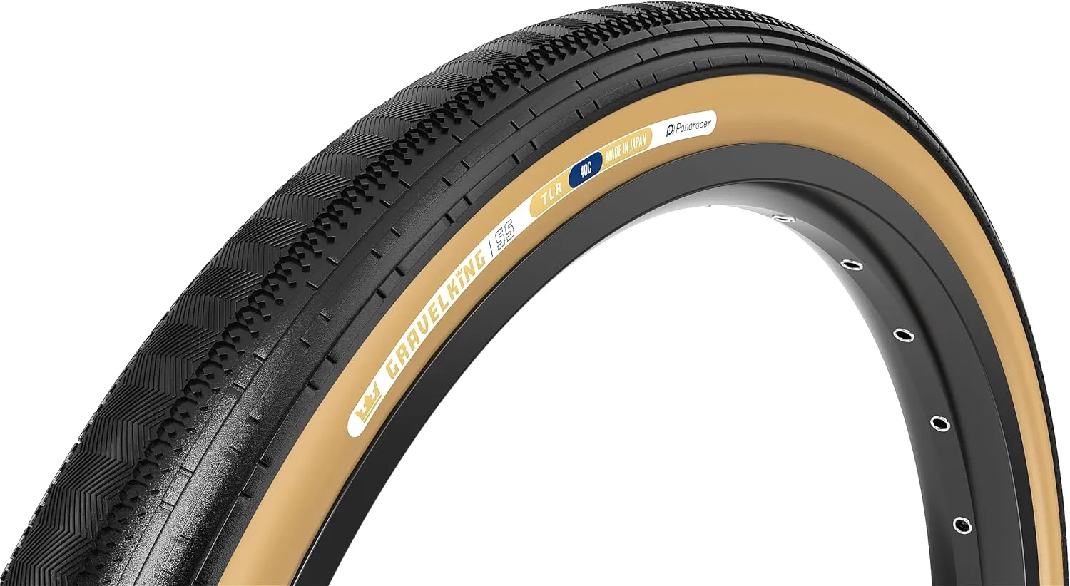 Panaracer Gravelking SS TLR Tubeless Ready Folding Tyre - ZSG Gravel Compound -Puncture Resistant - Beadlock Technology - 120Tpi TuffTex Casing - Gravel Cycling Tyre