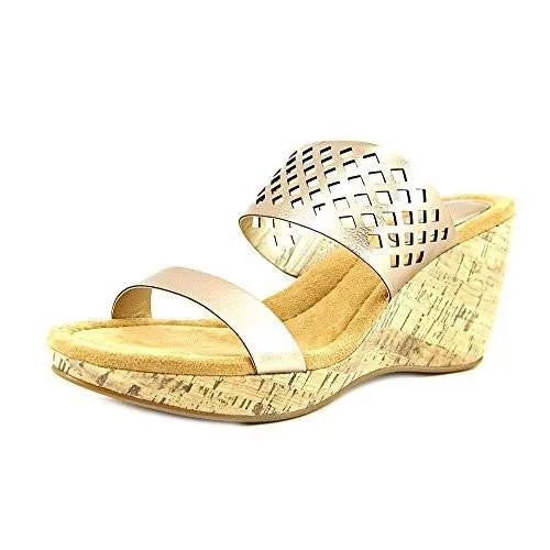 Pasey Open Toe Casual Platform Sandals Oro Size 9