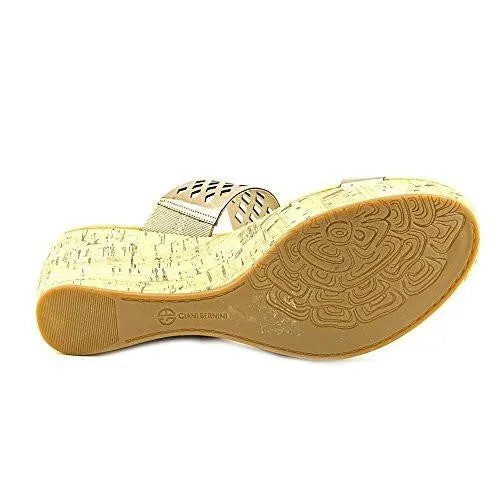 Pasey Open Toe Casual Platform Sandals Oro Size 9