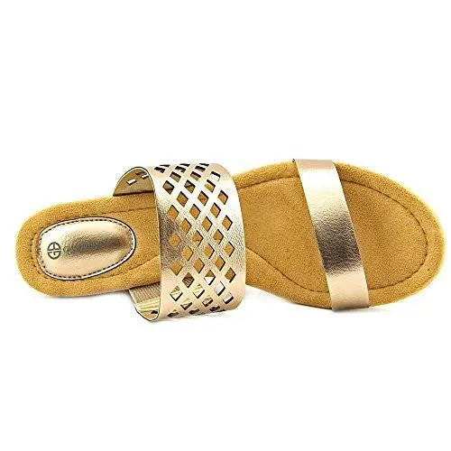 Pasey Open Toe Casual Platform Sandals Oro Size 9