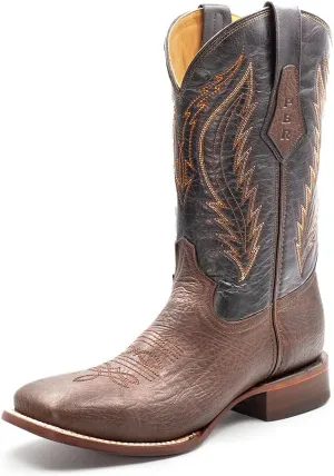 PBR Professional Bull Riders Originals. Men's Cowboy Boots in Genuine Bovine Leather. Rodeo Bulldog Western Boots Style. Pull-on Western Boots for Men.