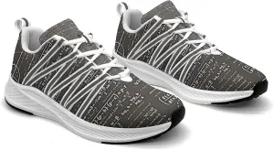 Pitovozu Math Equations Physics Science Sneaker Women Athletic Shoes Personalited Running Shoes Comfortable Sports Sneaker