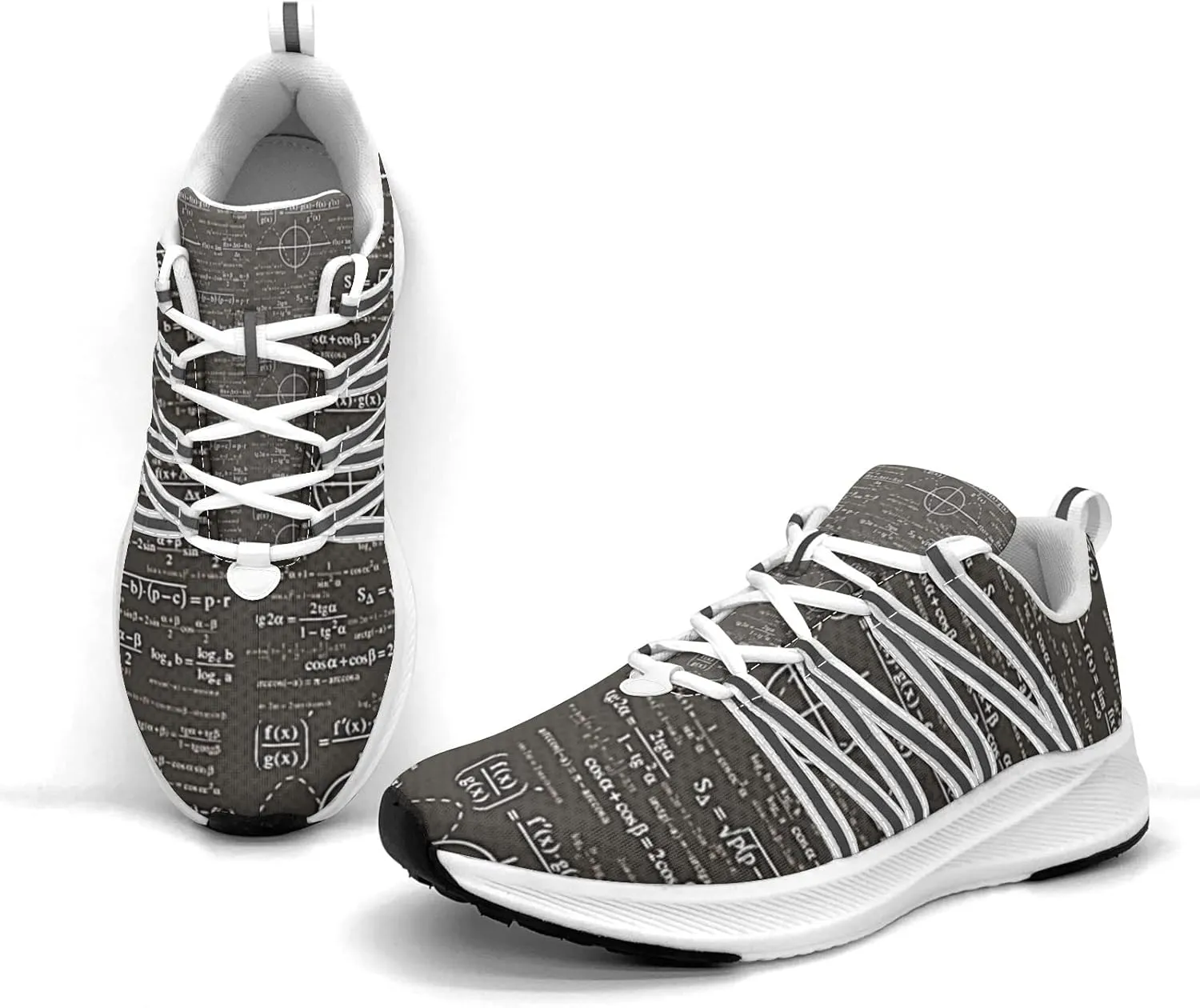 Pitovozu Math Equations Physics Science Sneaker Women Athletic Shoes Personalited Running Shoes Comfortable Sports Sneaker
