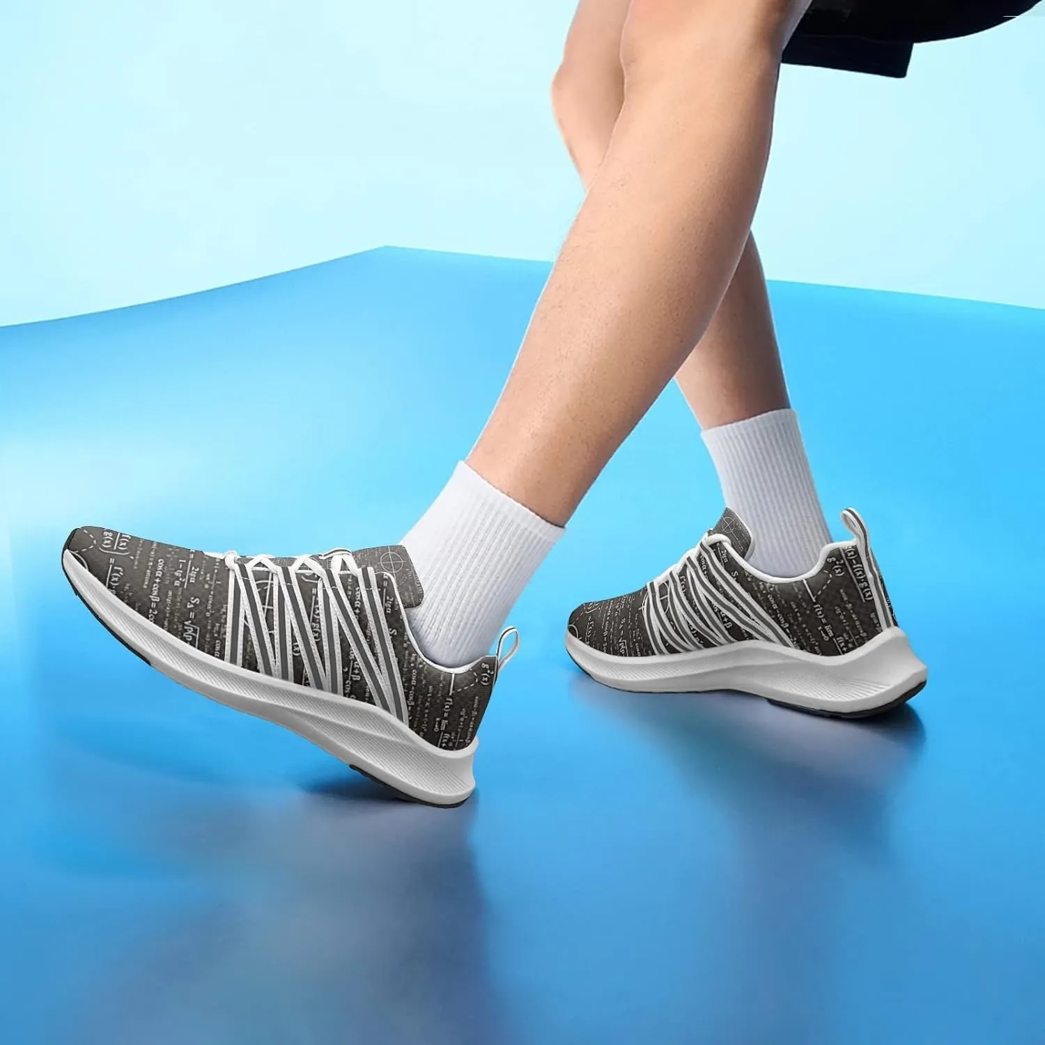 Pitovozu Math Equations Physics Science Sneaker Women Athletic Shoes Personalited Running Shoes Comfortable Sports Sneaker