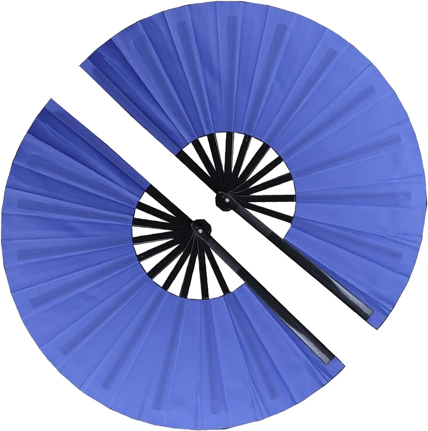 Popping Clack Fans for Line Dancing,2 Pack Boots on The Ground Hand Fan,Large Folding Clap Handheld Fans,Line Dance Clacking Chinese Kung Fu Tai Chi Hand Fan,Gift for Women Festival Party Dance