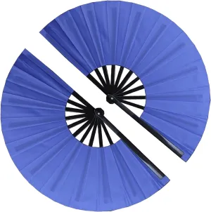 Popping Clack Fans for Line Dancing,2 Pack Boots on The Ground Hand Fan,Large Folding Clap Handheld Fans,Line Dance Clacking Chinese Kung Fu Tai Chi Hand Fan,Gift for Women Festival Party Dance