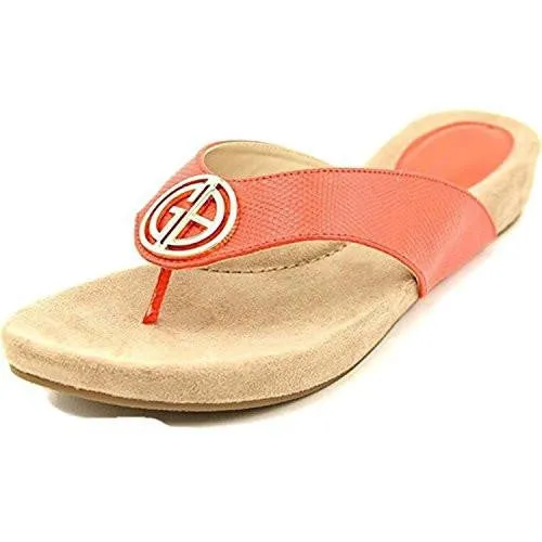 Racchel Open Toe Casual Flip Flops Coral Size 85
