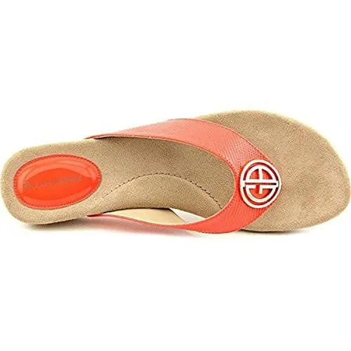 Racchel Open Toe Casual Flip Flops Coral Size 85