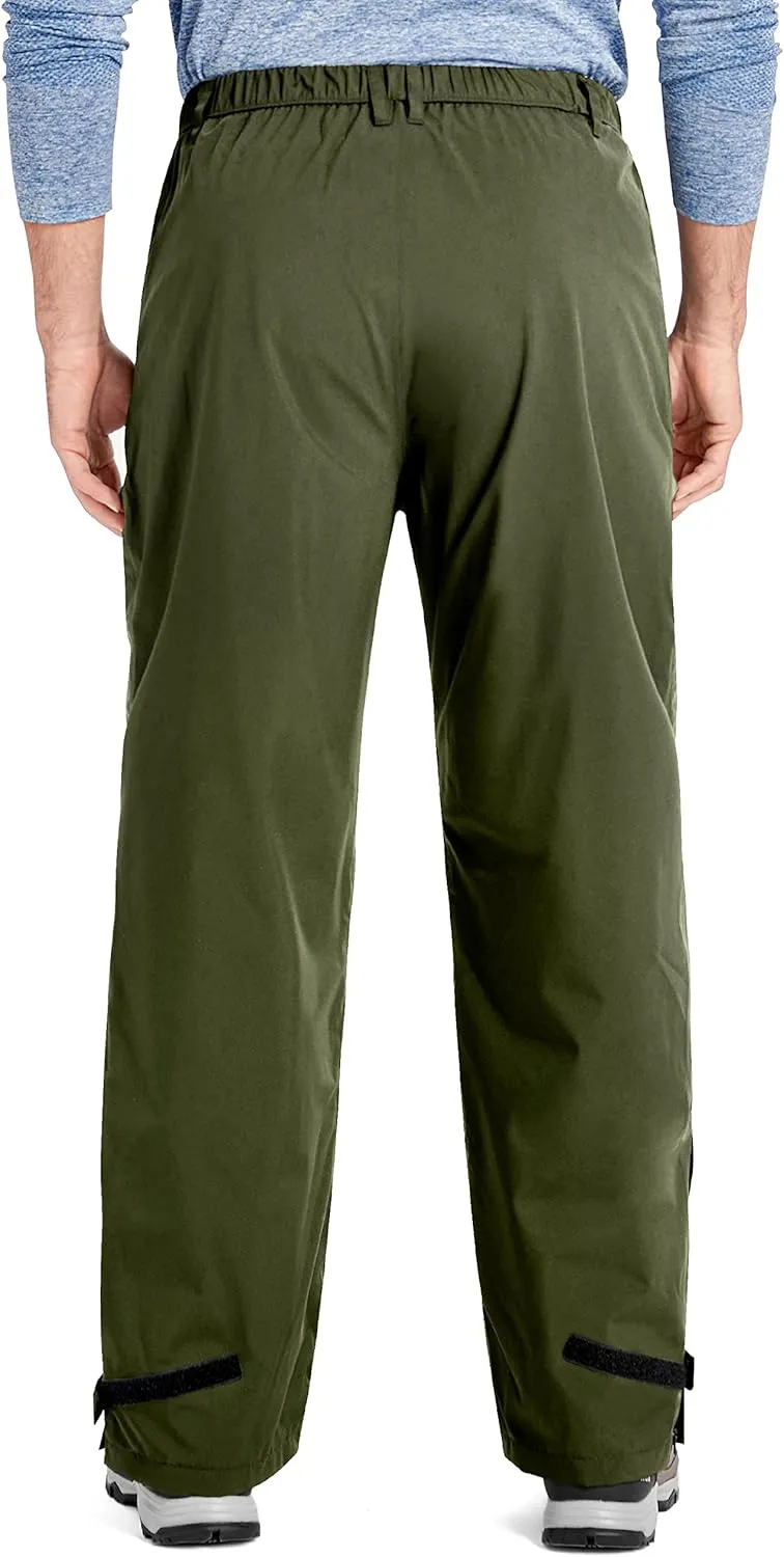 Rain Pants Mens Waterproof Rain Over Pants Windproof Hiking Pants