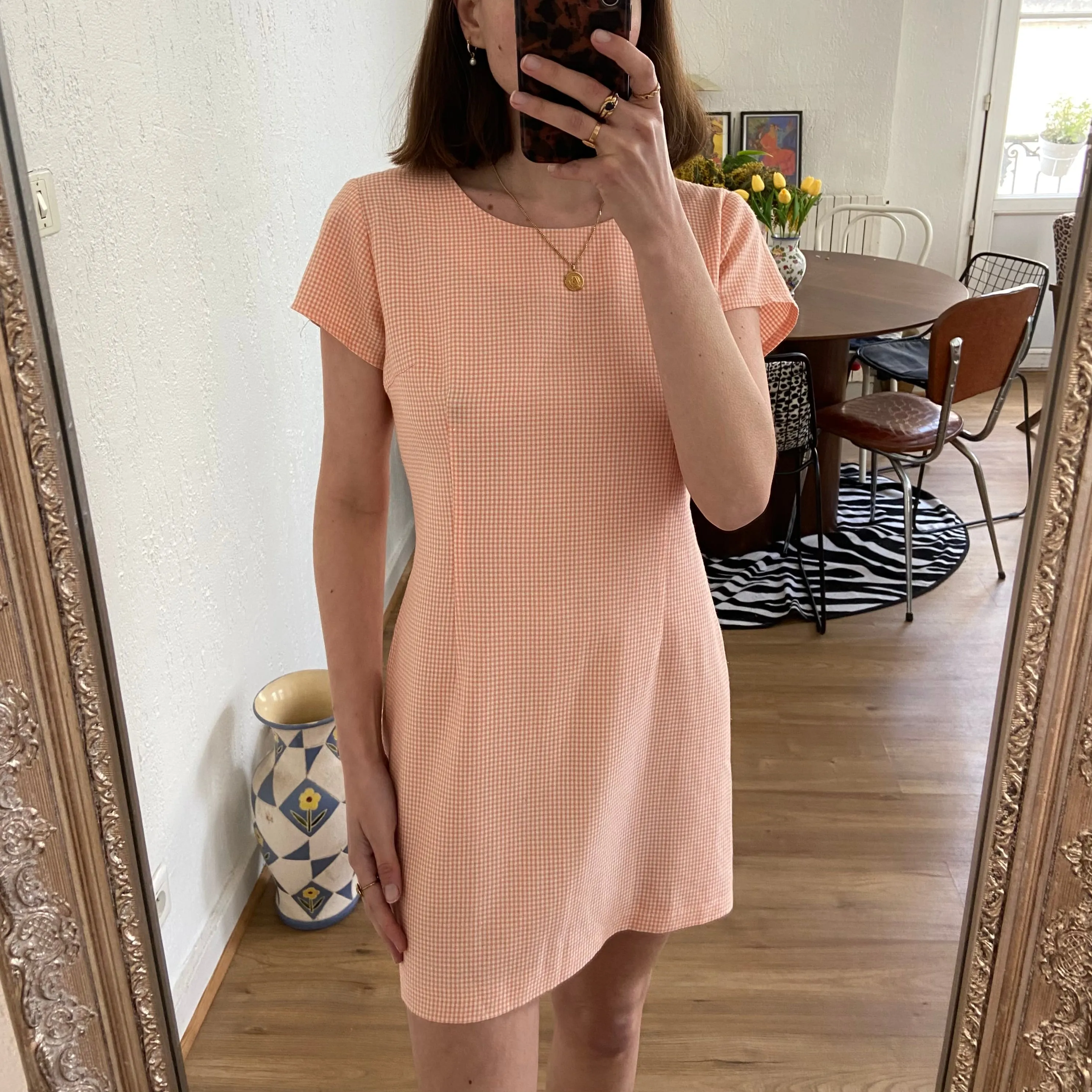 Robe mini imprimé vichy