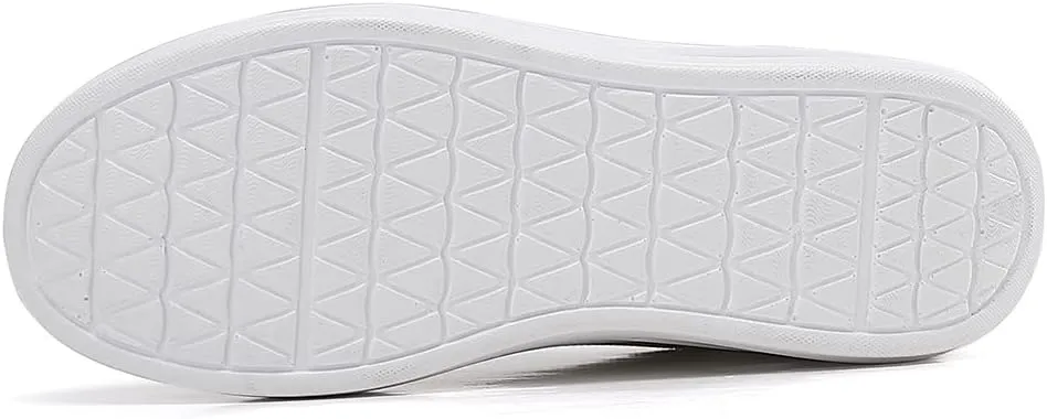 RUIDENG Walking Shoes for Women Air Cushion Nurse Slip Resistant Work Running Sneakers Platform Sneakers Comfortable Rocker Thick-Soled Weight Light