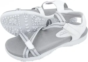 Sandbaggers Galia Women's Golf Sandals (6, White)