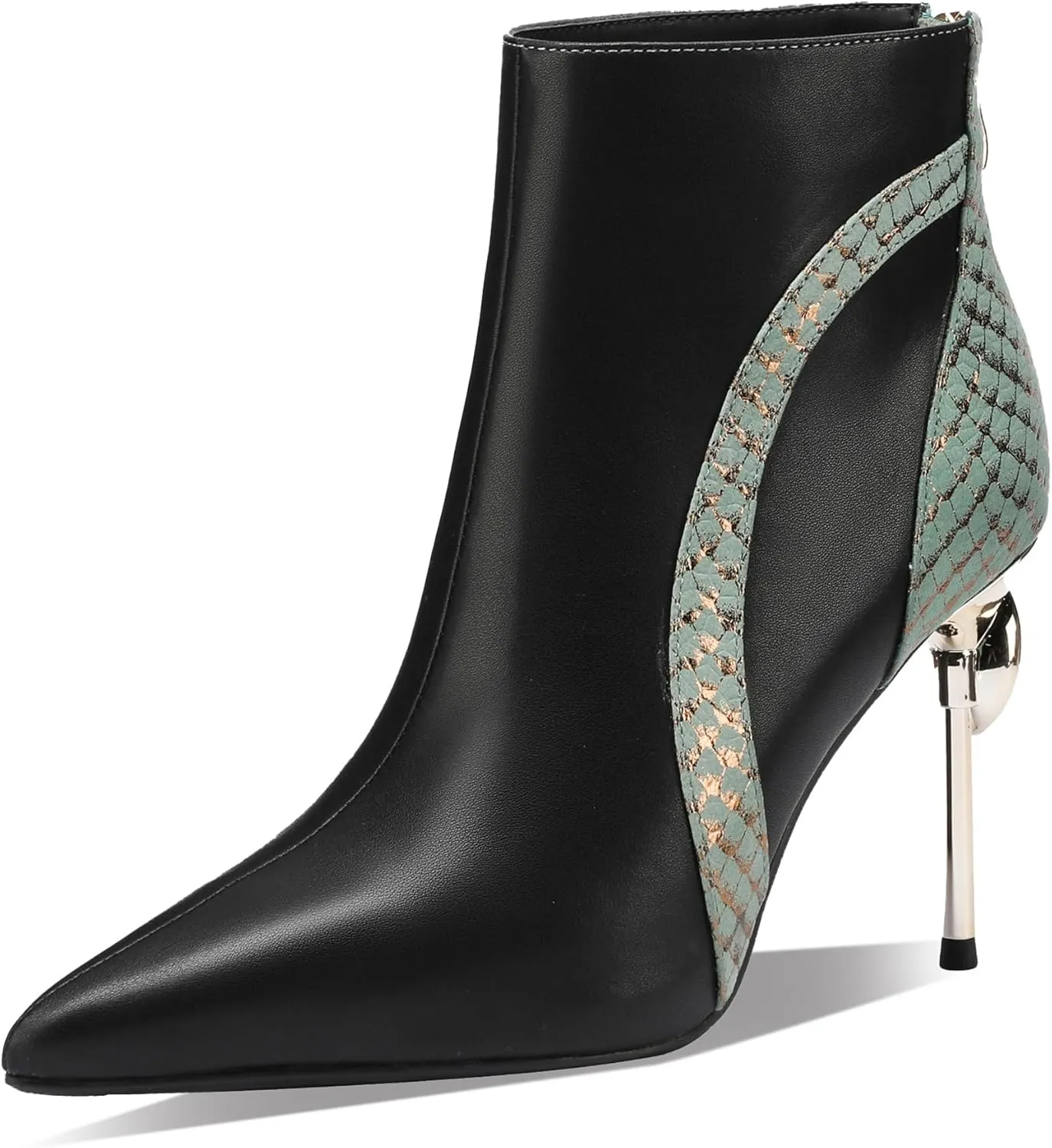 Sexy Dress Stiletto Booties for Women Pointed Toe Ankle Boots