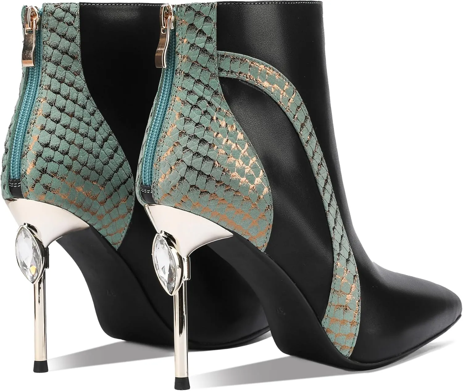 Sexy Dress Stiletto Booties for Women Pointed Toe Ankle Boots