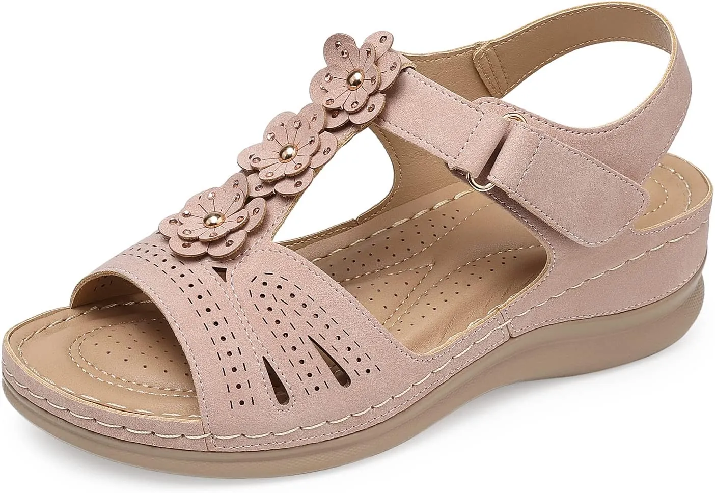 SHIBEVER Wedge Sandals for Women Dressy: Comfortable Summer Platform Casual Dress Women Sandal