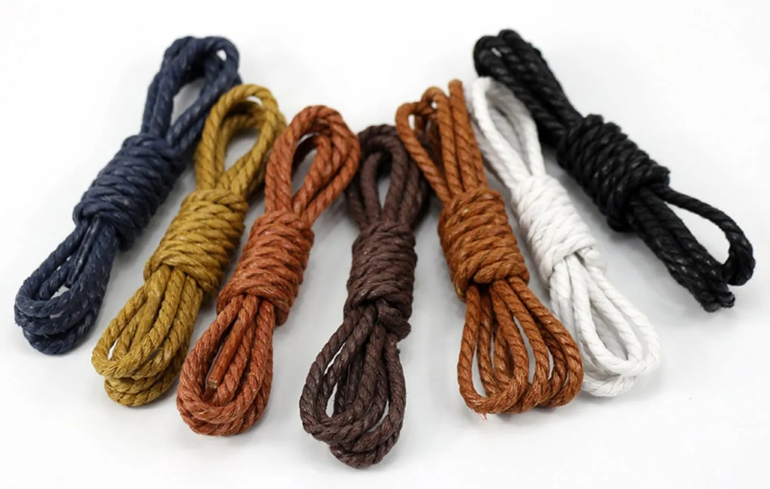 Shoelaces Dress Shoes For Boots Waxed Round Present Wrapping DIY Gift Rope Twine 2 Pair