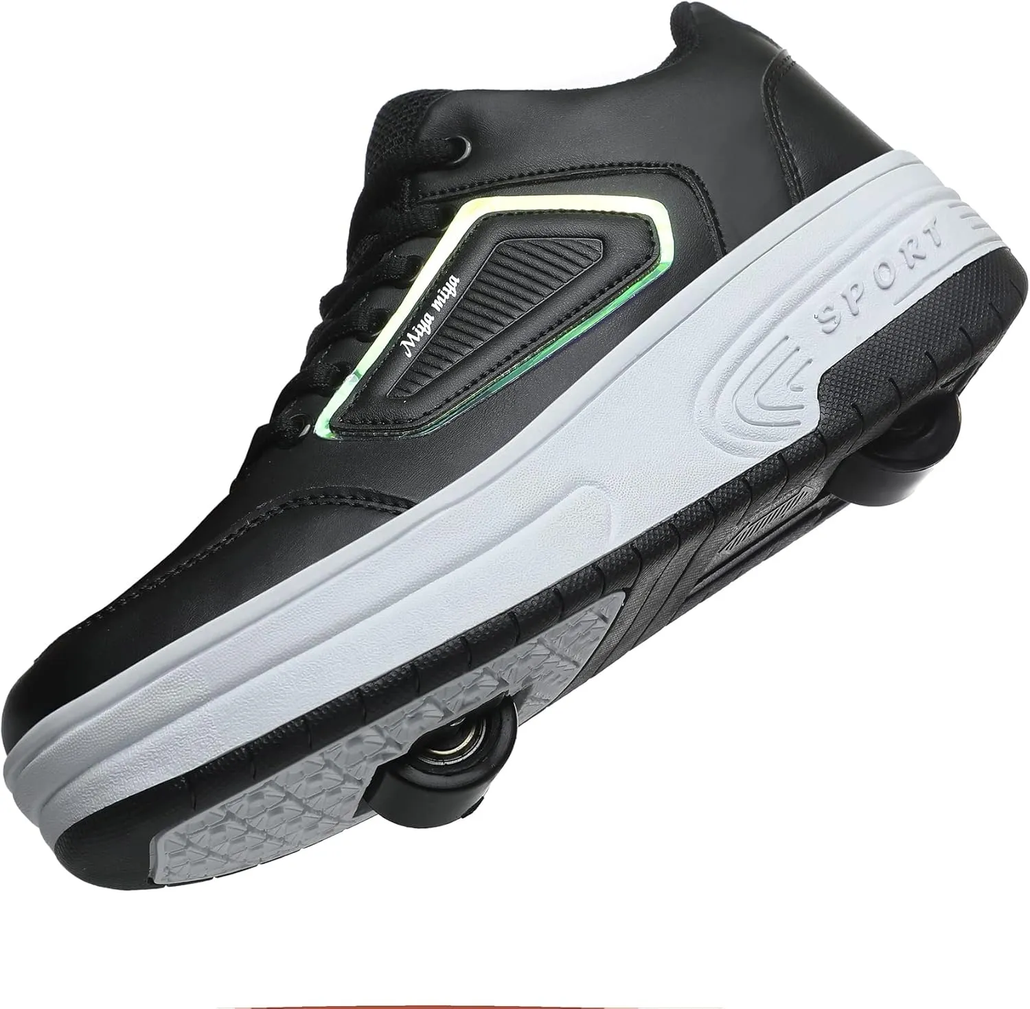 Shoes with Wheel for Kids - Roller Skate Retractable Wheels Fashion Sneakers Wheeled for Christmas Halloween Beginners