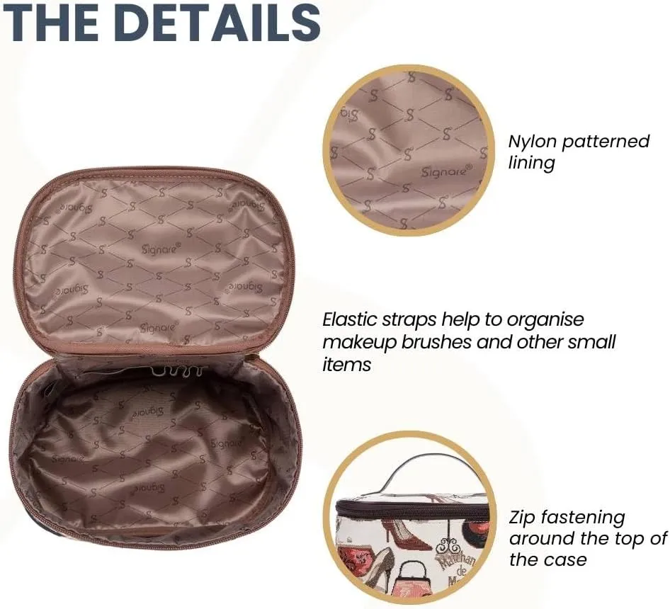Signare Womens Vanity Bag/Toiletry Case/Make-Up Case, Available in 14 Designs