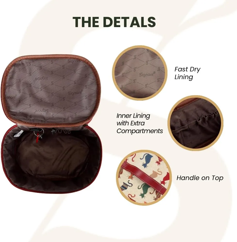 Signare Womens Vanity Bag/Toiletry Case/Make-Up Case, Available in 14 Designs