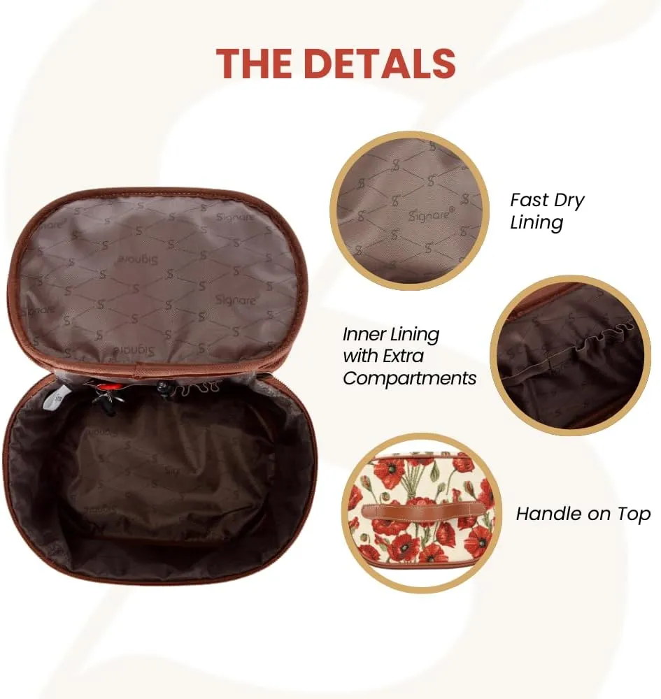 Signare Womens Vanity Bag/Toiletry Case/Make-Up Case, Available in 14 Designs