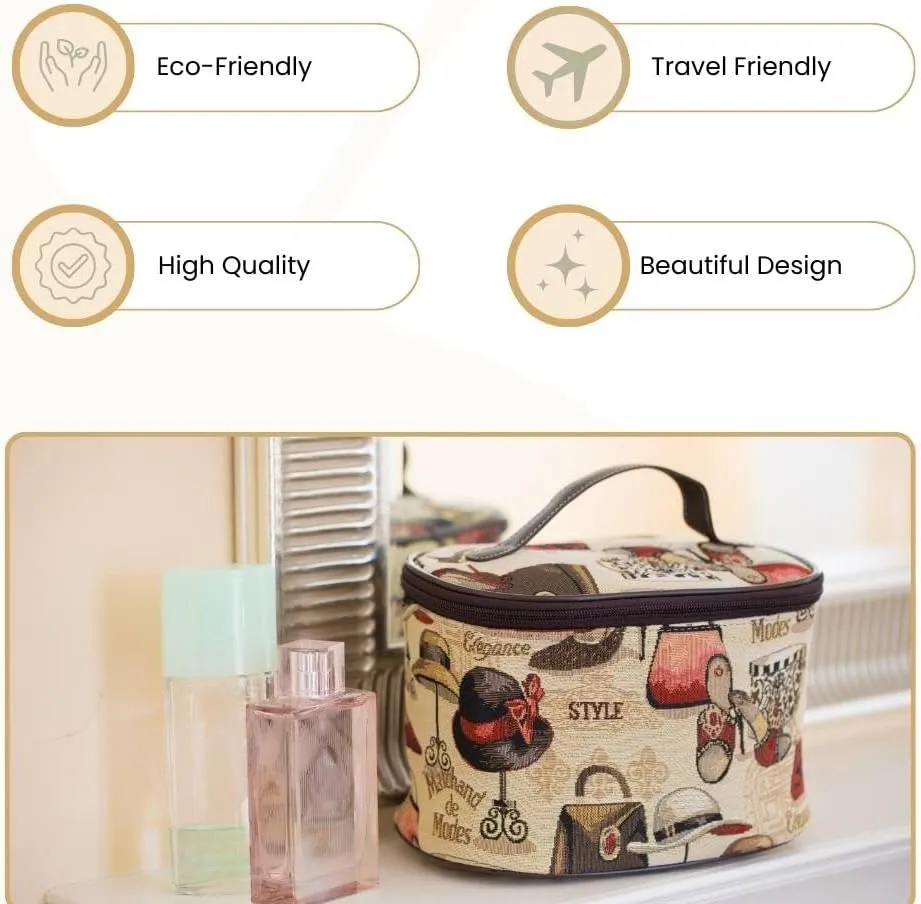Signare Womens Vanity Bag/Toiletry Case/Make-Up Case, Available in 14 Designs