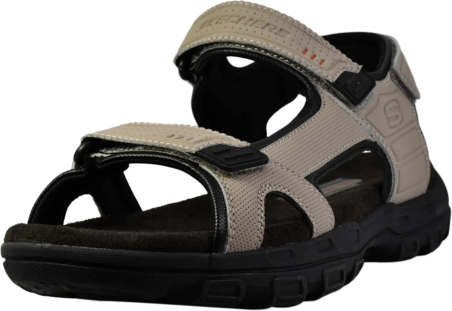 Skechers Men's Garver-Louden 64487 Open Toe Sandal W/Strap Closure, Taupe, 9 EW US