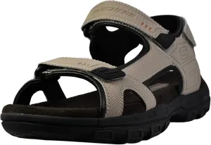 Skechers Men's Garver-Louden 64487 Open Toe Sandal W/Strap Closure, Taupe, 9 EW US