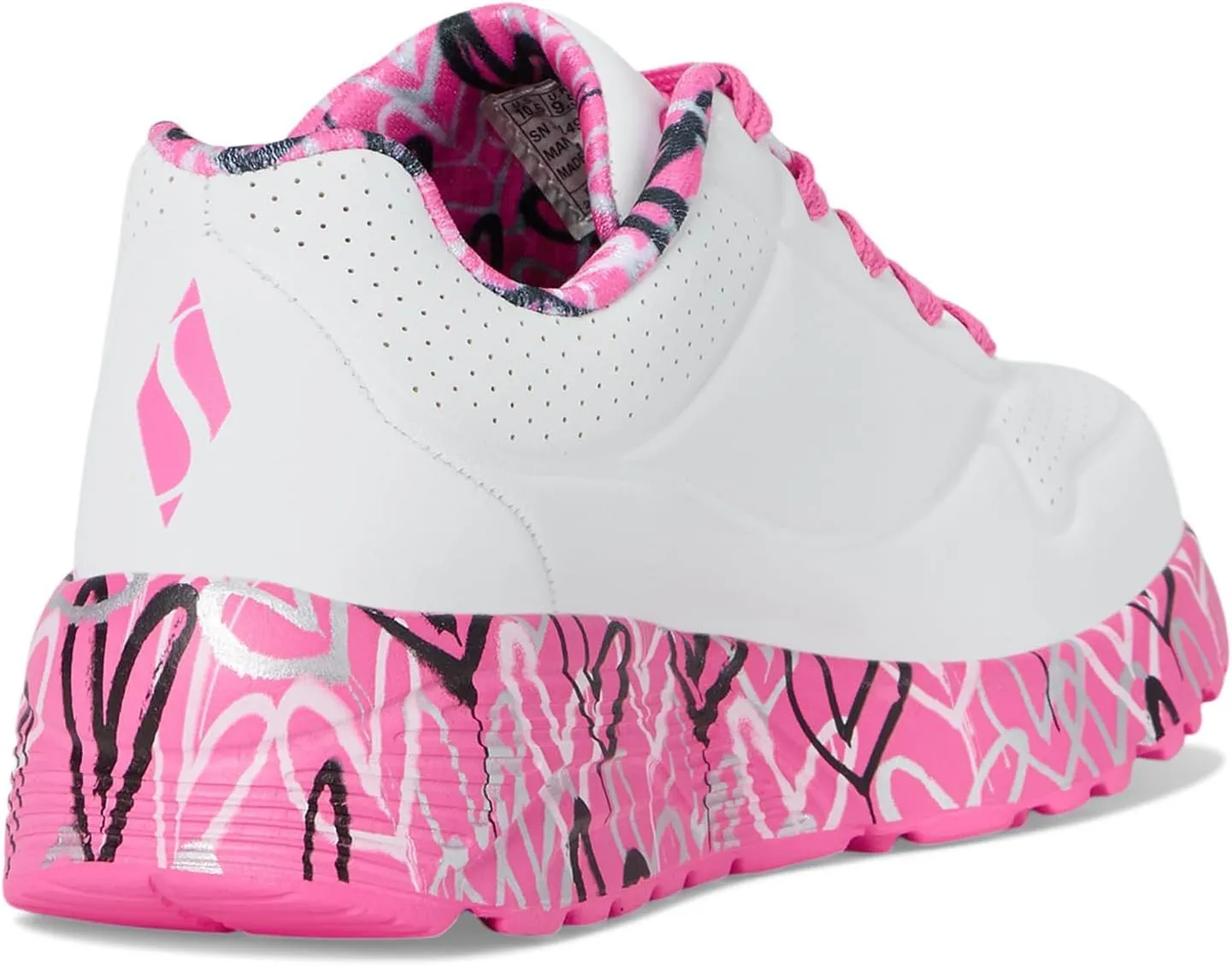 Skechers Women's Uno Lite-Lovely Luv 314976l (Little Big Kid) Sneaker