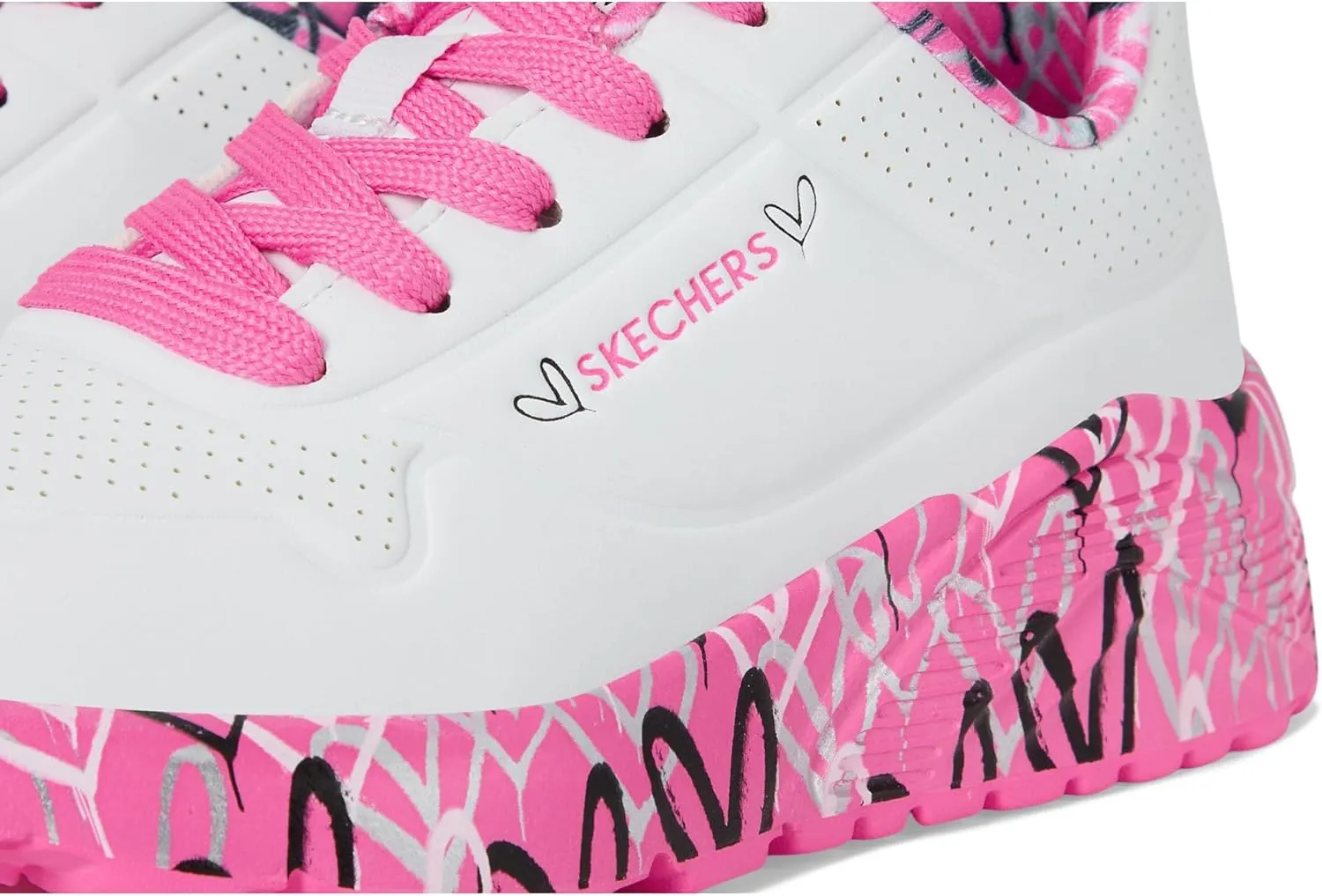Skechers Women's Uno Lite-Lovely Luv 314976l (Little Big Kid) Sneaker